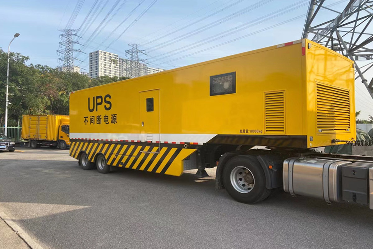 丛台发电机租赁施工现场